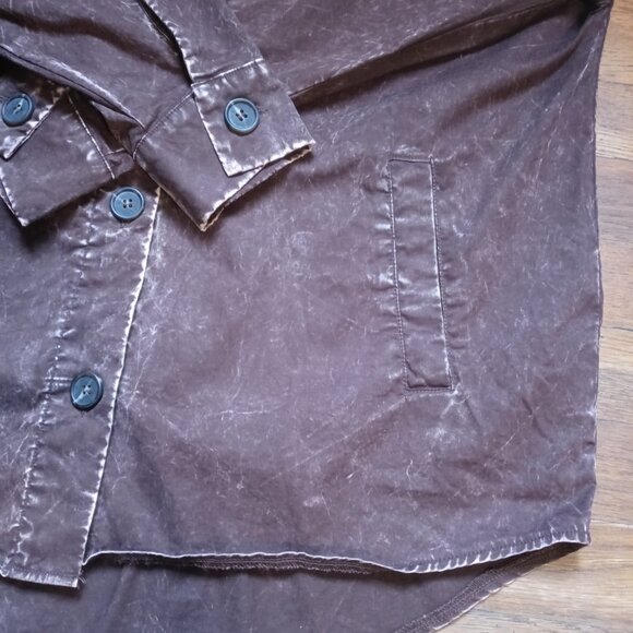 ZENANA oversized vintage washed shacket (M) - Picture 7 of 16